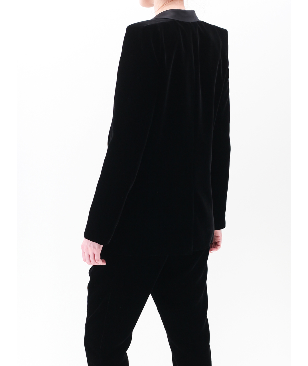 SAINT LAURENT Черный вискозный жакет/пиджак, фото 3