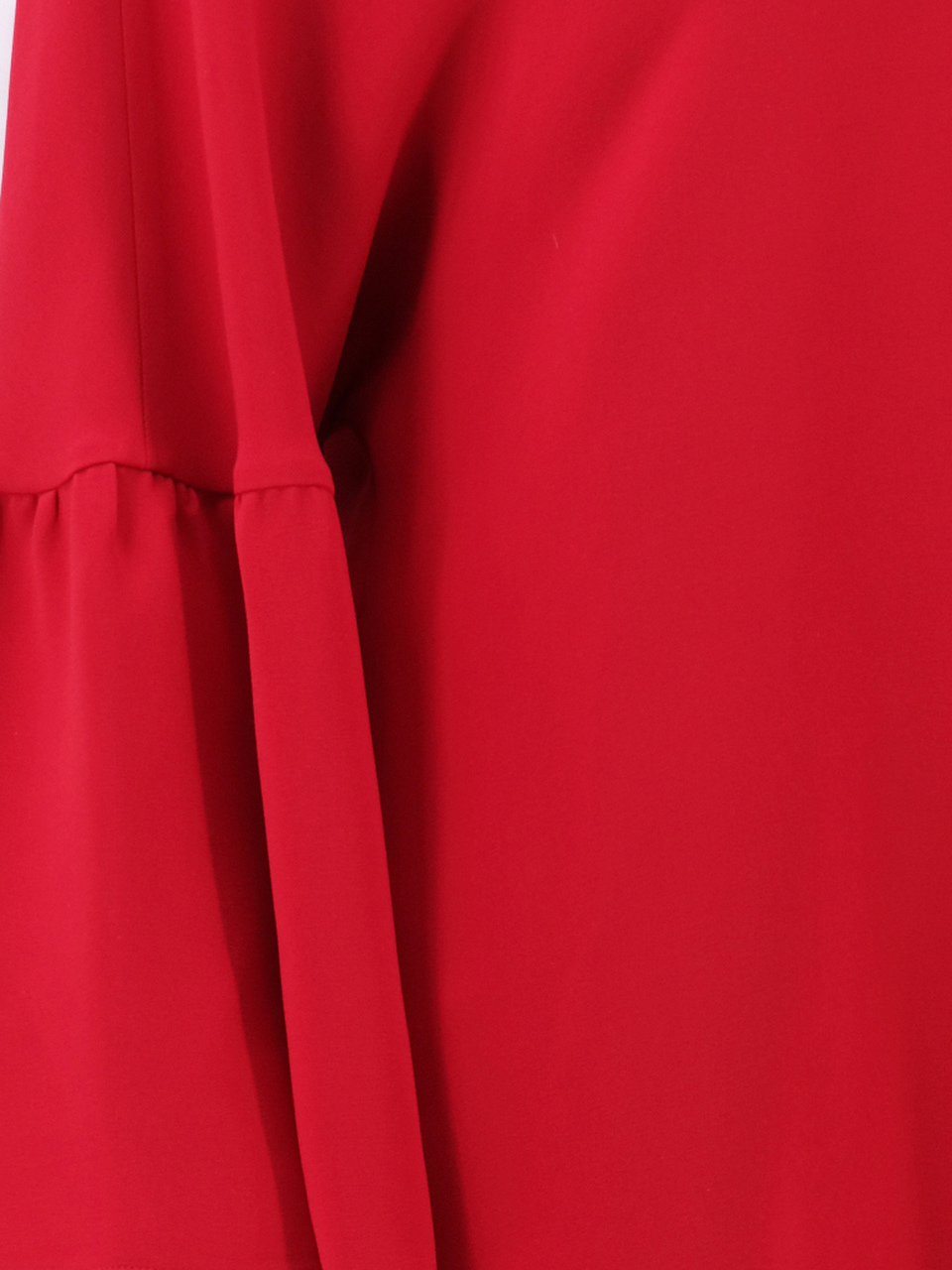 VALENTINO Красное шелковое повседневное платье, фото 4