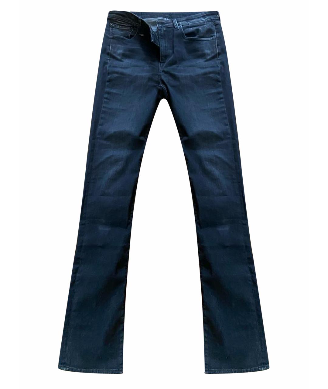 R13 Черные хлопко-эластановые прямые джинсы, фото 1