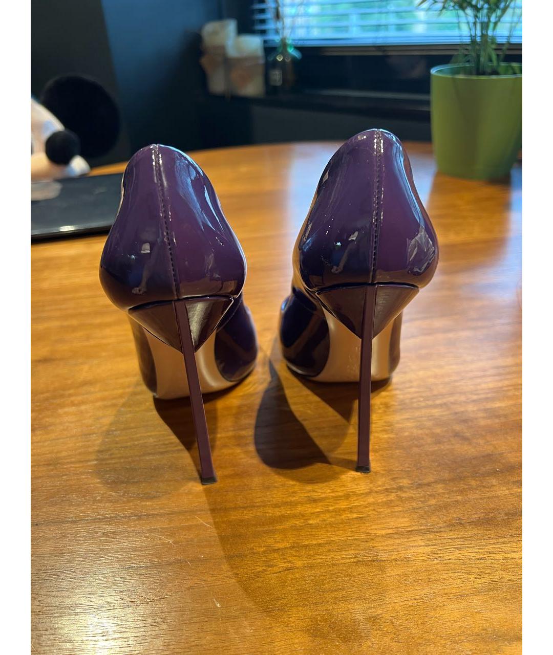 CASADEI Фиолетовые туфли из лакированной кожи, фото 3