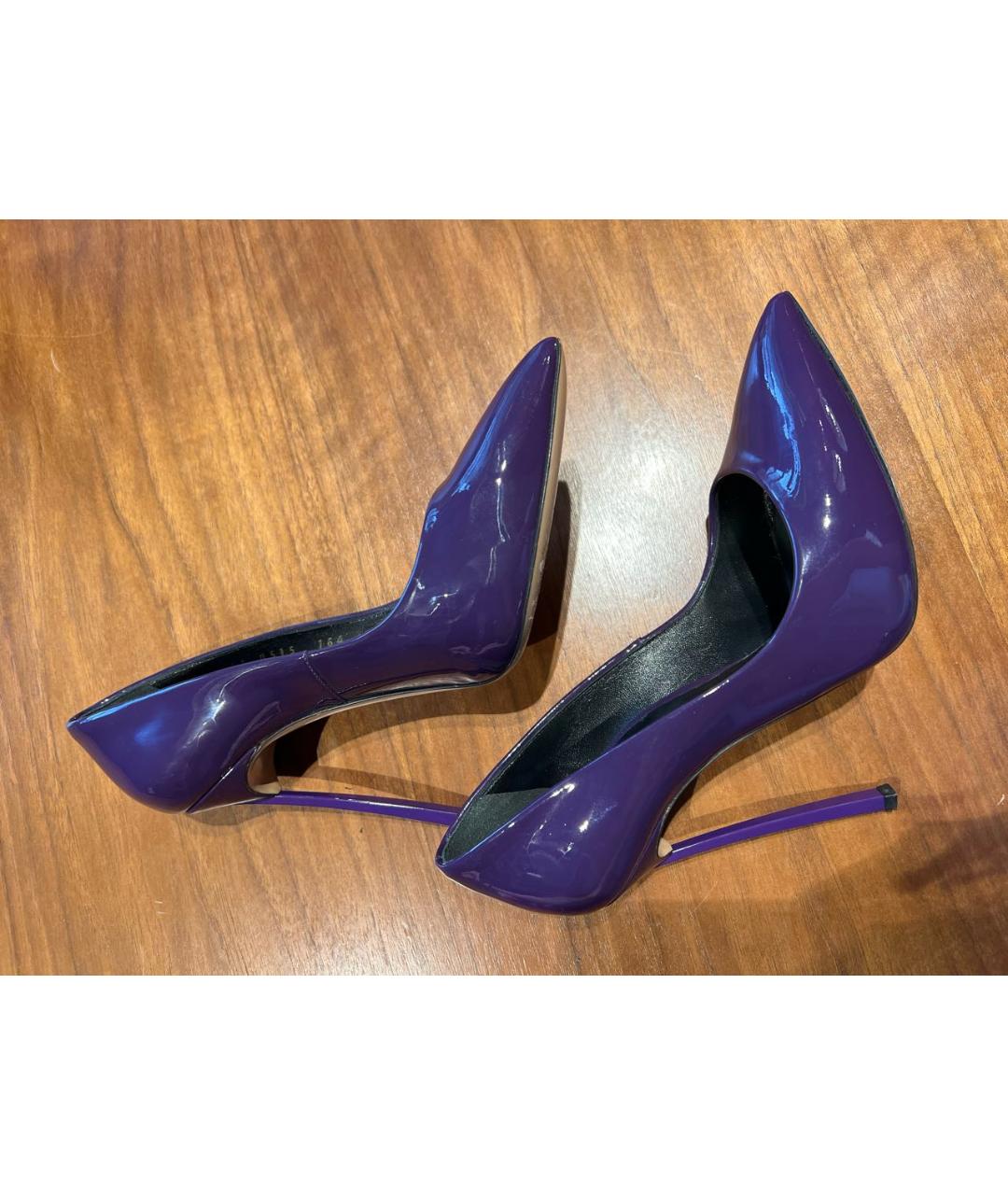 CASADEI Фиолетовые туфли из лакированной кожи, фото 5
