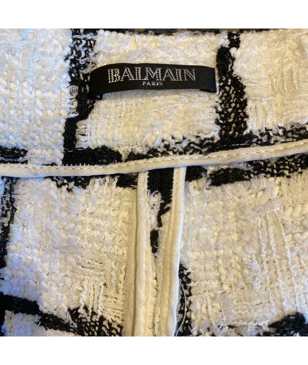 BALMAIN Белые полиамидовые брюки узкие, фото 4