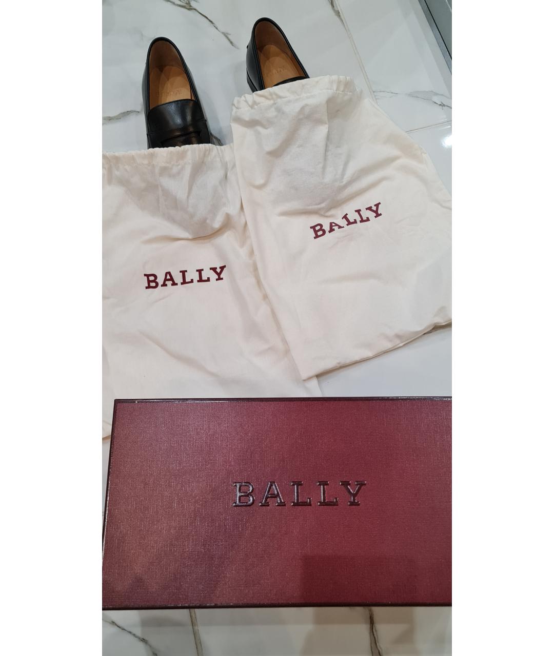 BALLY Черные кожаные лоферы, фото 5