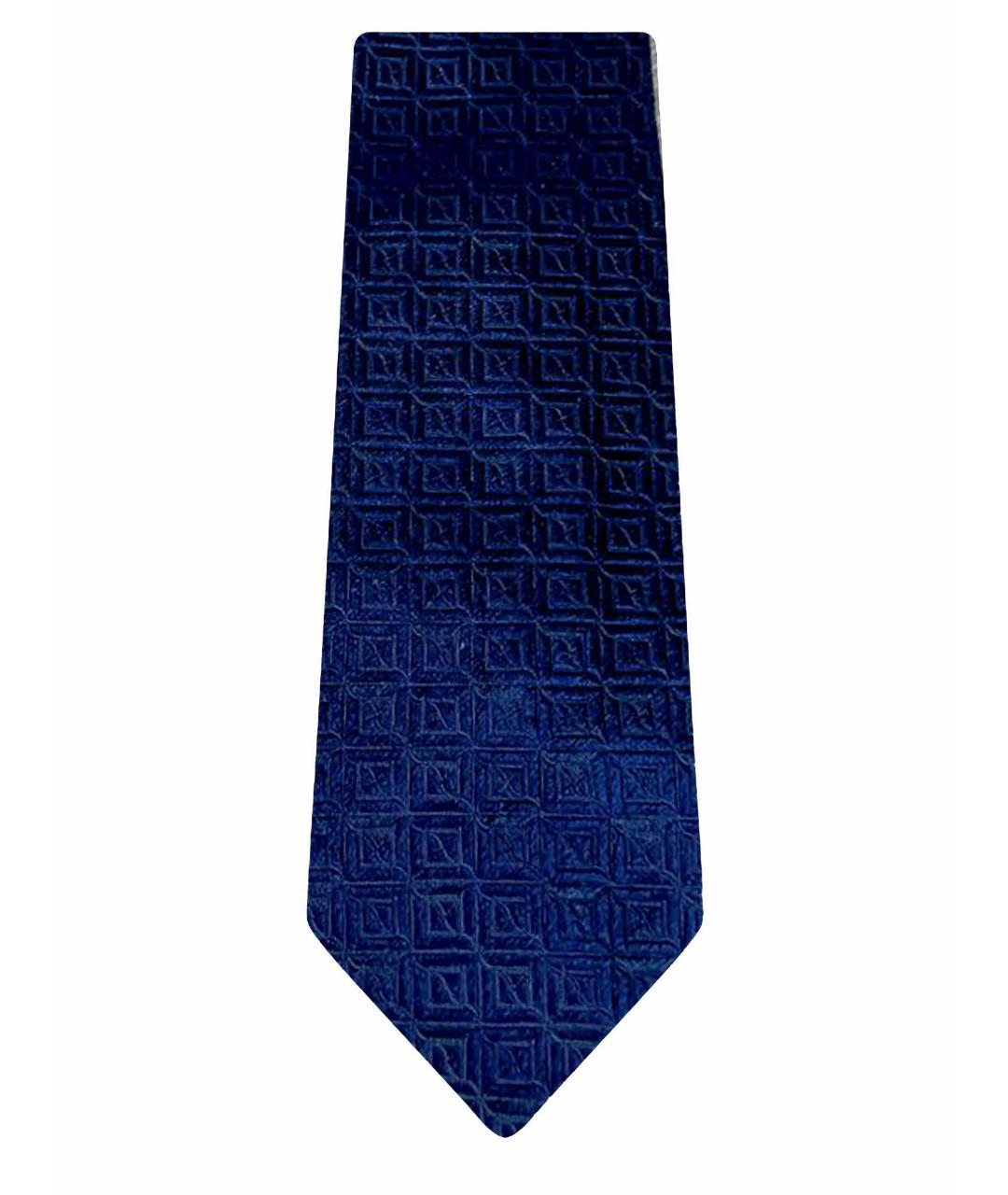 GIANFRANCO FERRE Синий шелковый галстук, фото 1