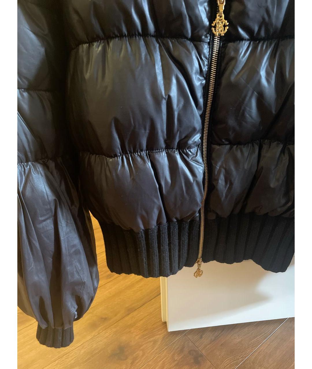 ROBERTO CAVALLI Черный пуховик, фото 4
