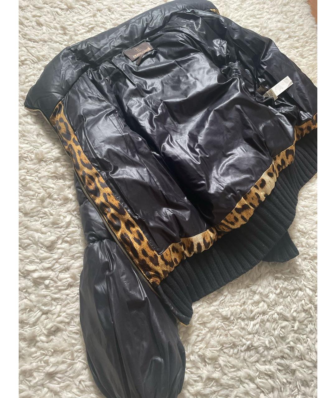 ROBERTO CAVALLI Черный пуховик, фото 6