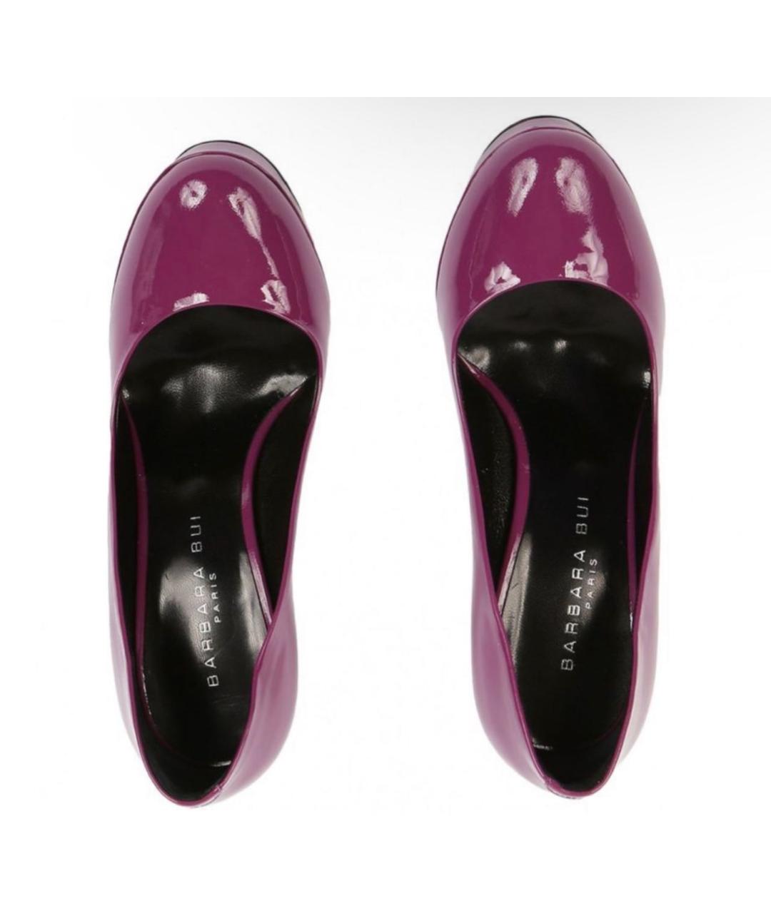 BARBARA BUI Фиолетовые туфли из лакированной кожи, фото 4