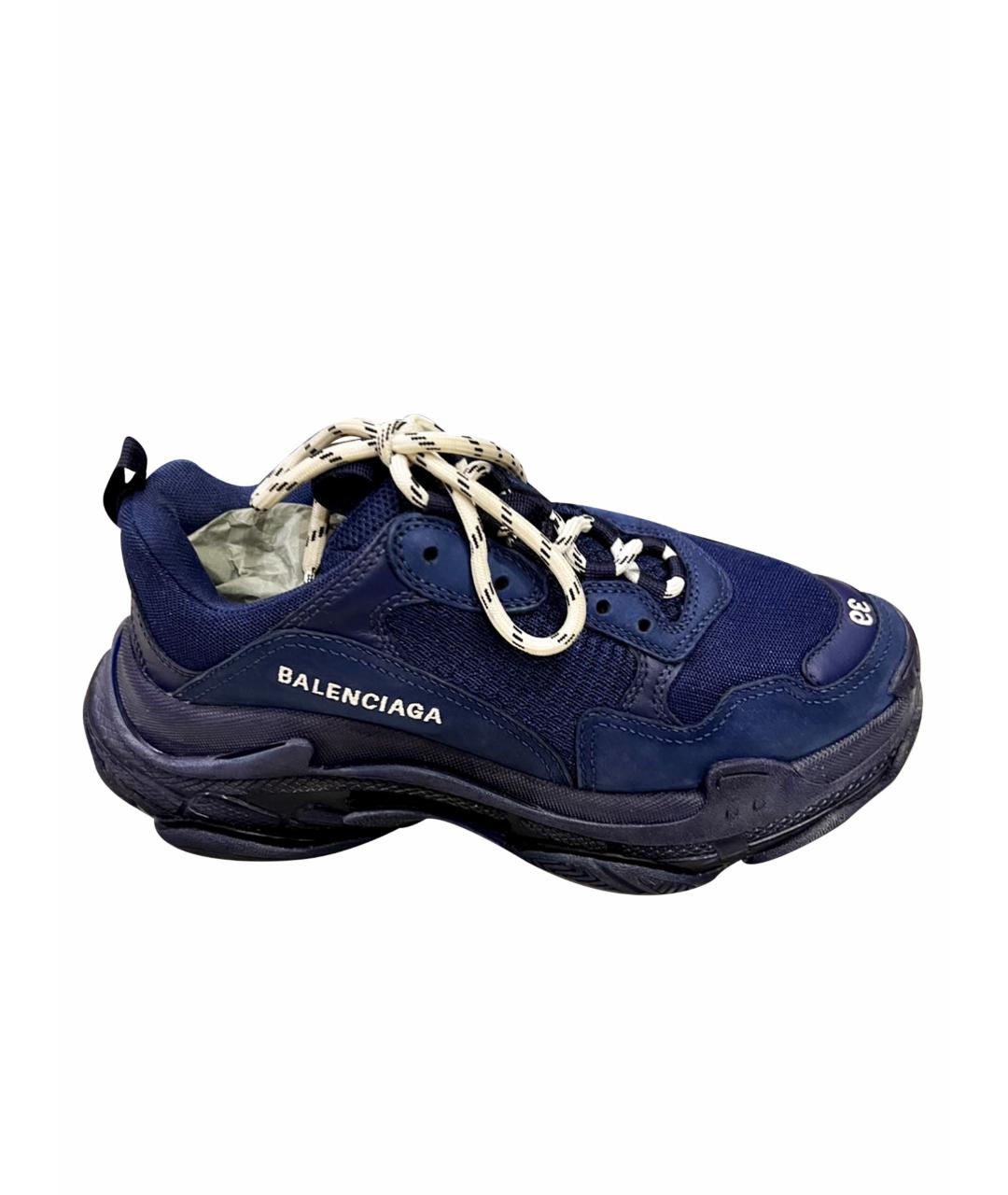 BALENCIAGA Синие неопреновые кроссовки, фото 1