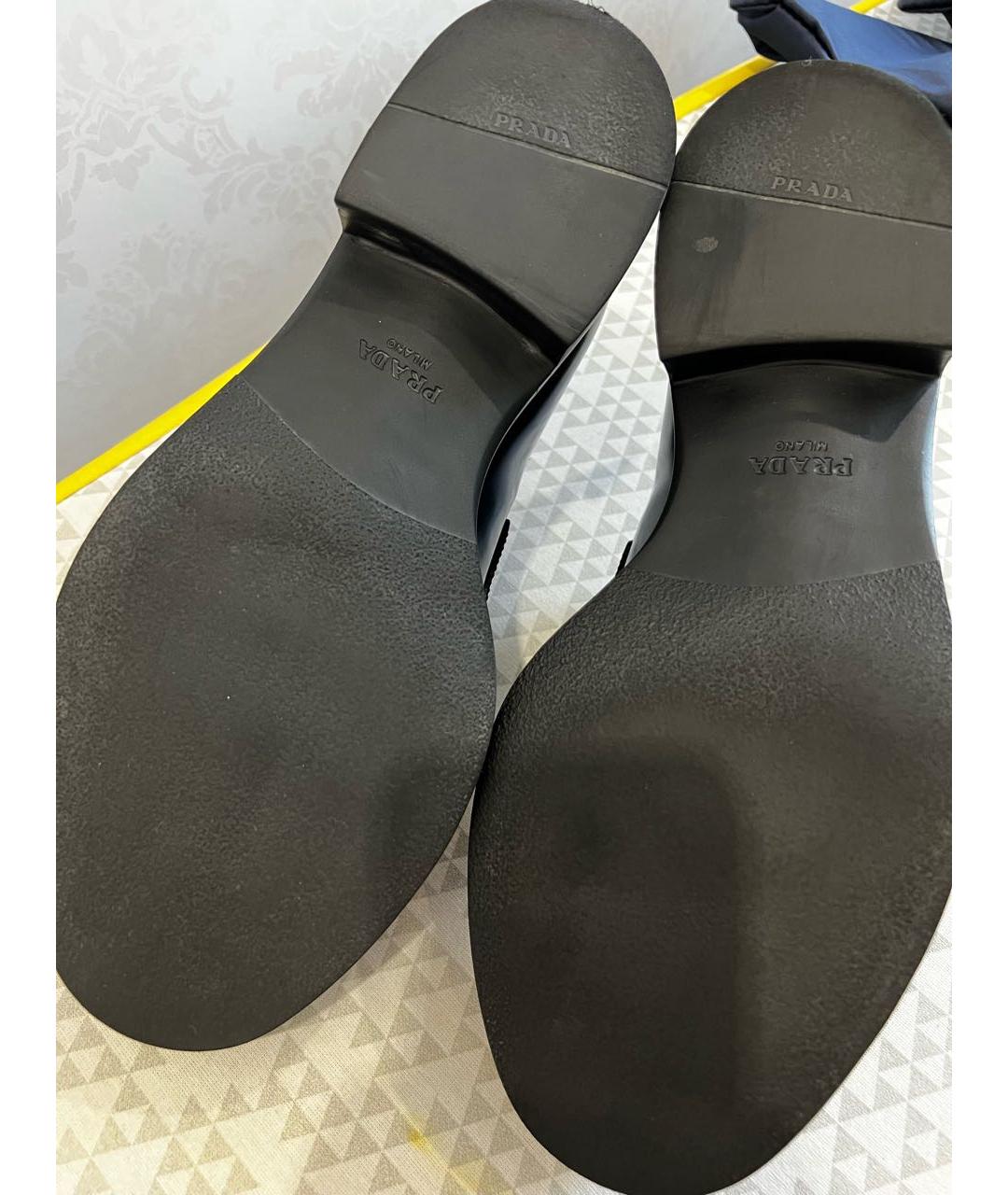 PRADA Черные кожаные лоферы, фото 6