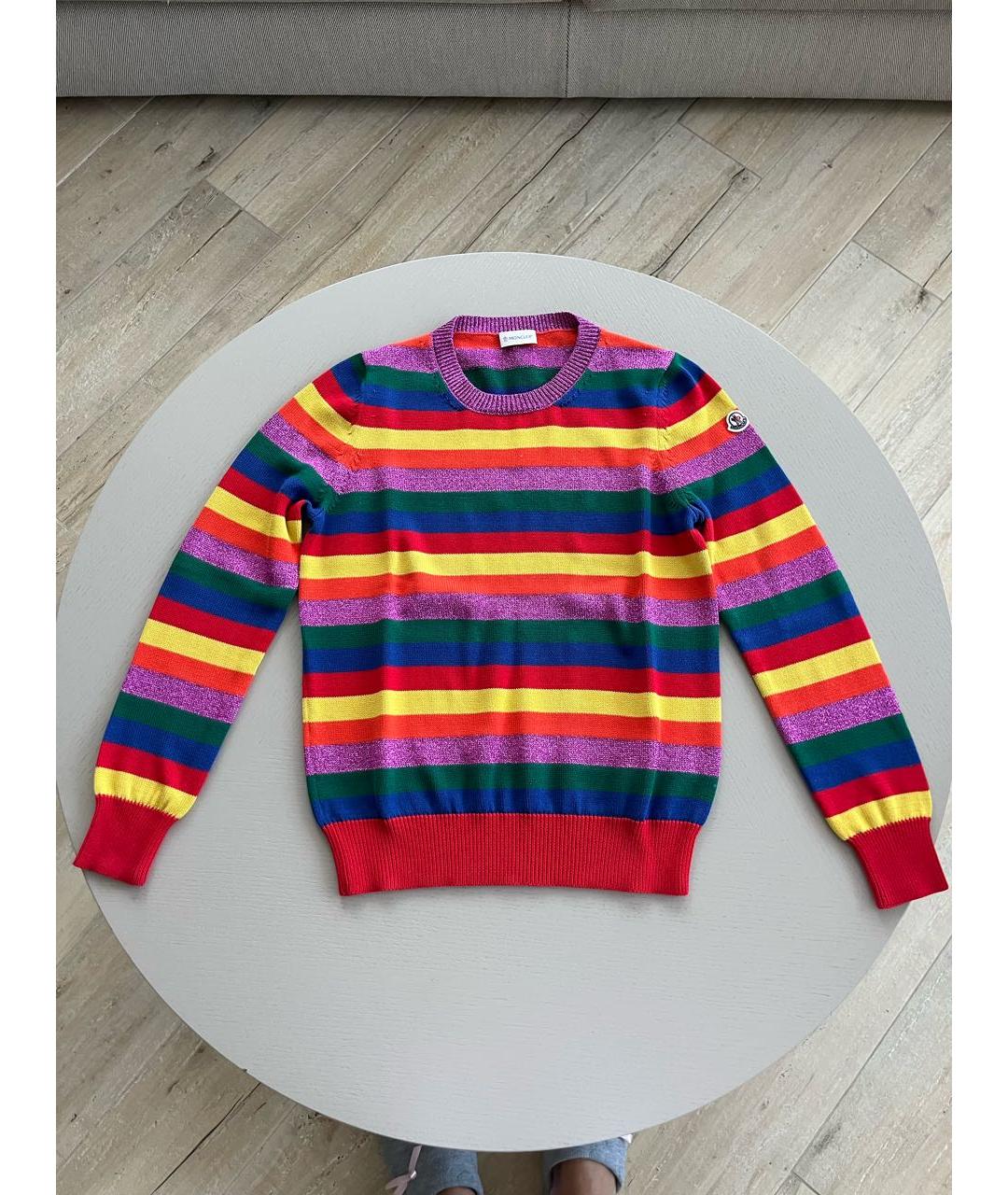 MONCLER Мульти хлопковый джемпер / свитер, фото 7