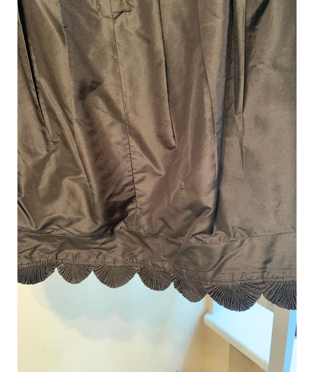 CHLOE Черная шелковая юбка мини, фото 4
