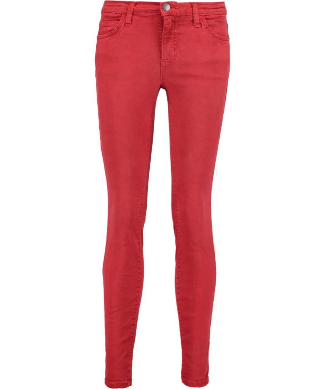CURRENT/ELLIOTT Красные джинсы слим, фото 1