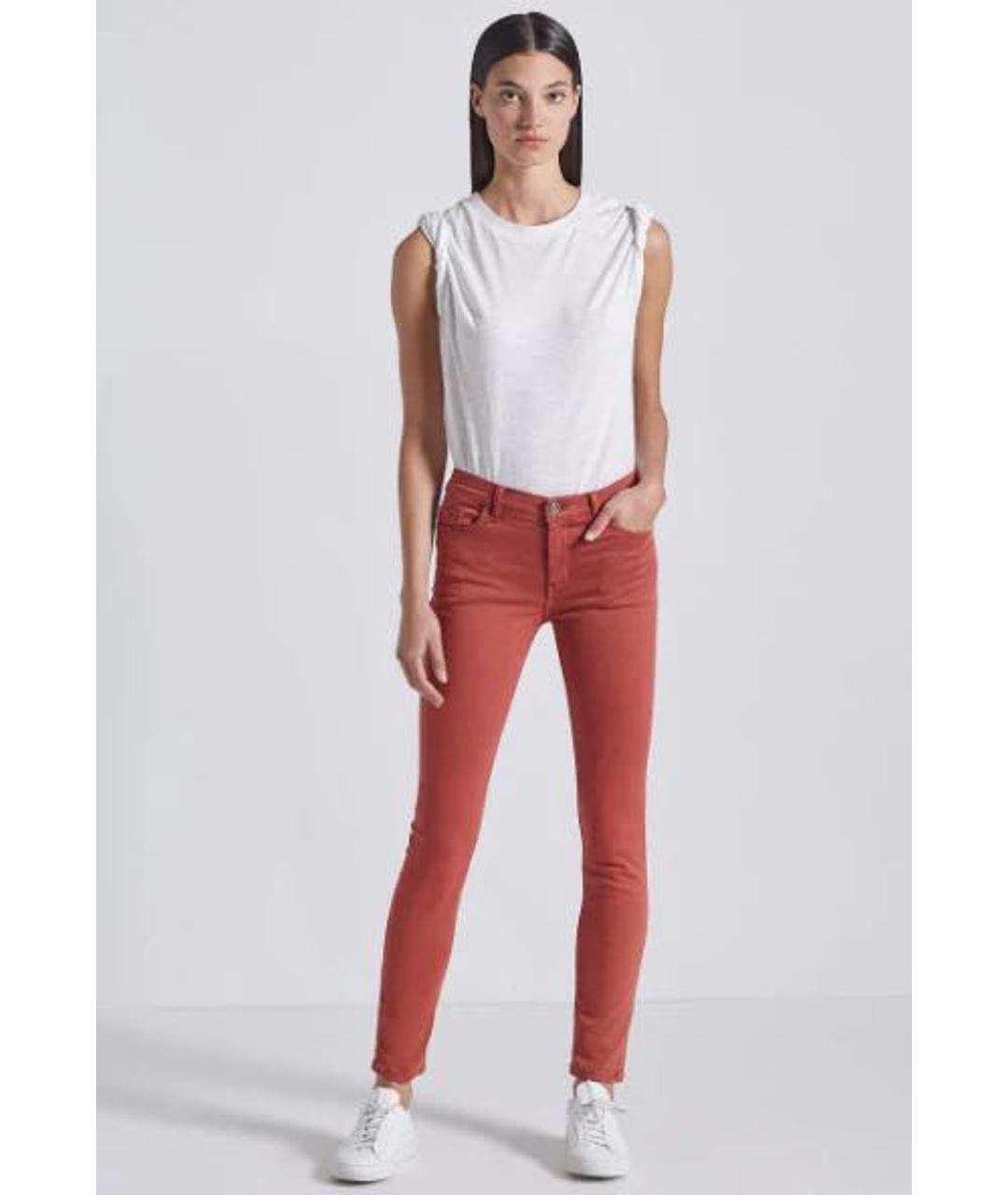 CURRENT/ELLIOTT Красные джинсы слим, фото 2