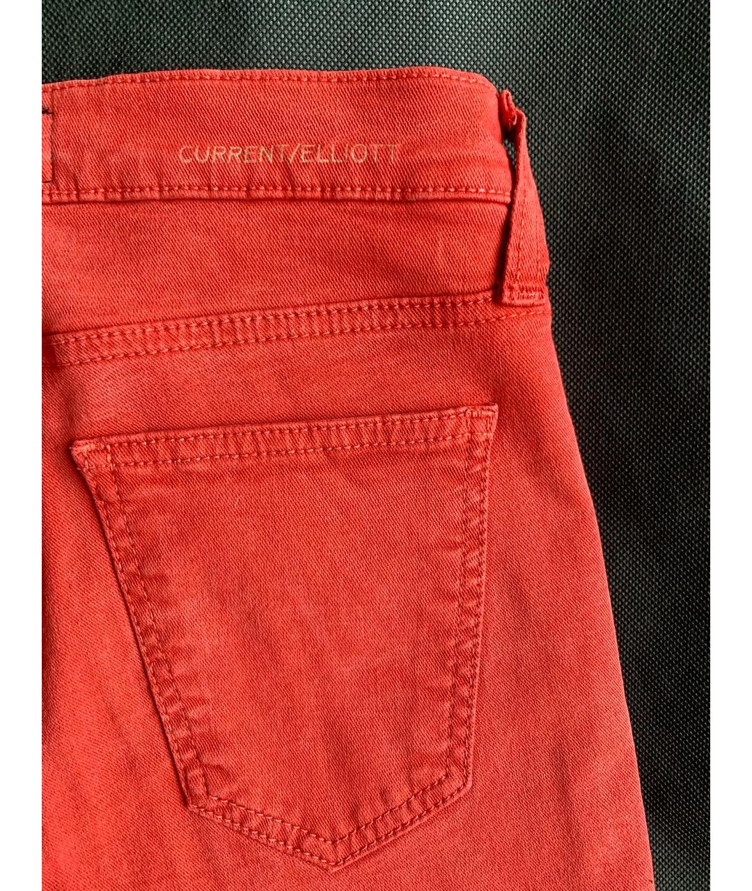 CURRENT/ELLIOTT Красные джинсы слим, фото 4