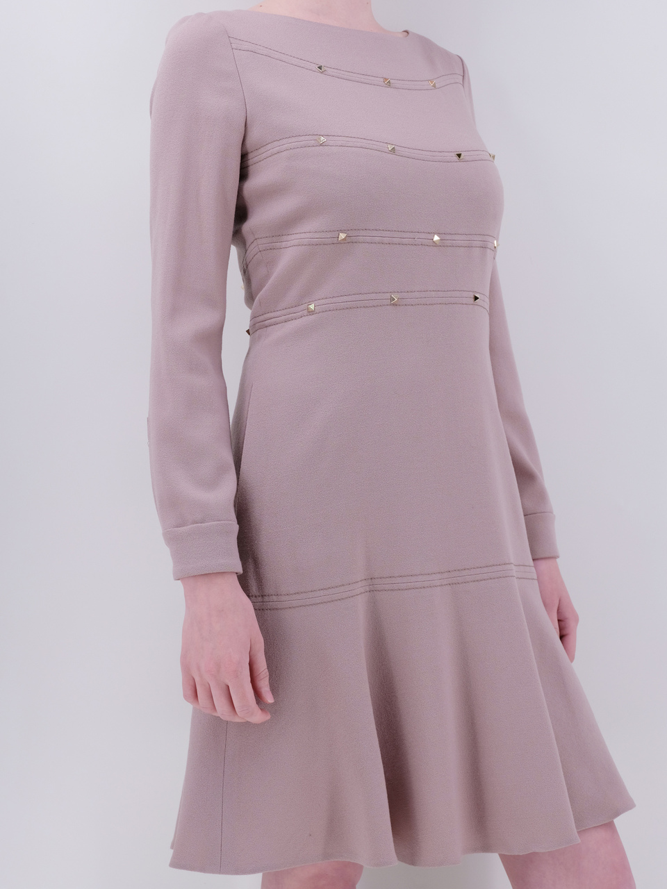 VALENTINO Розовое шерстяное платье, фото 2