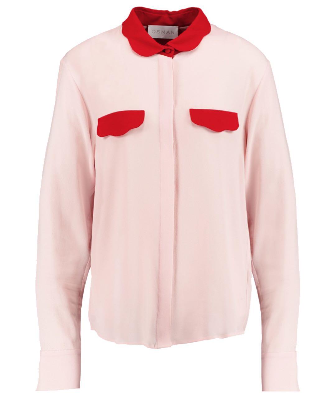 OSMAN Розовая креповая блузы, фото 1