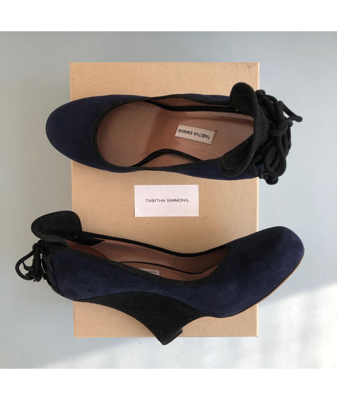 TABITHA SIMMONS Темно-синие замшевые туфли, фото 6