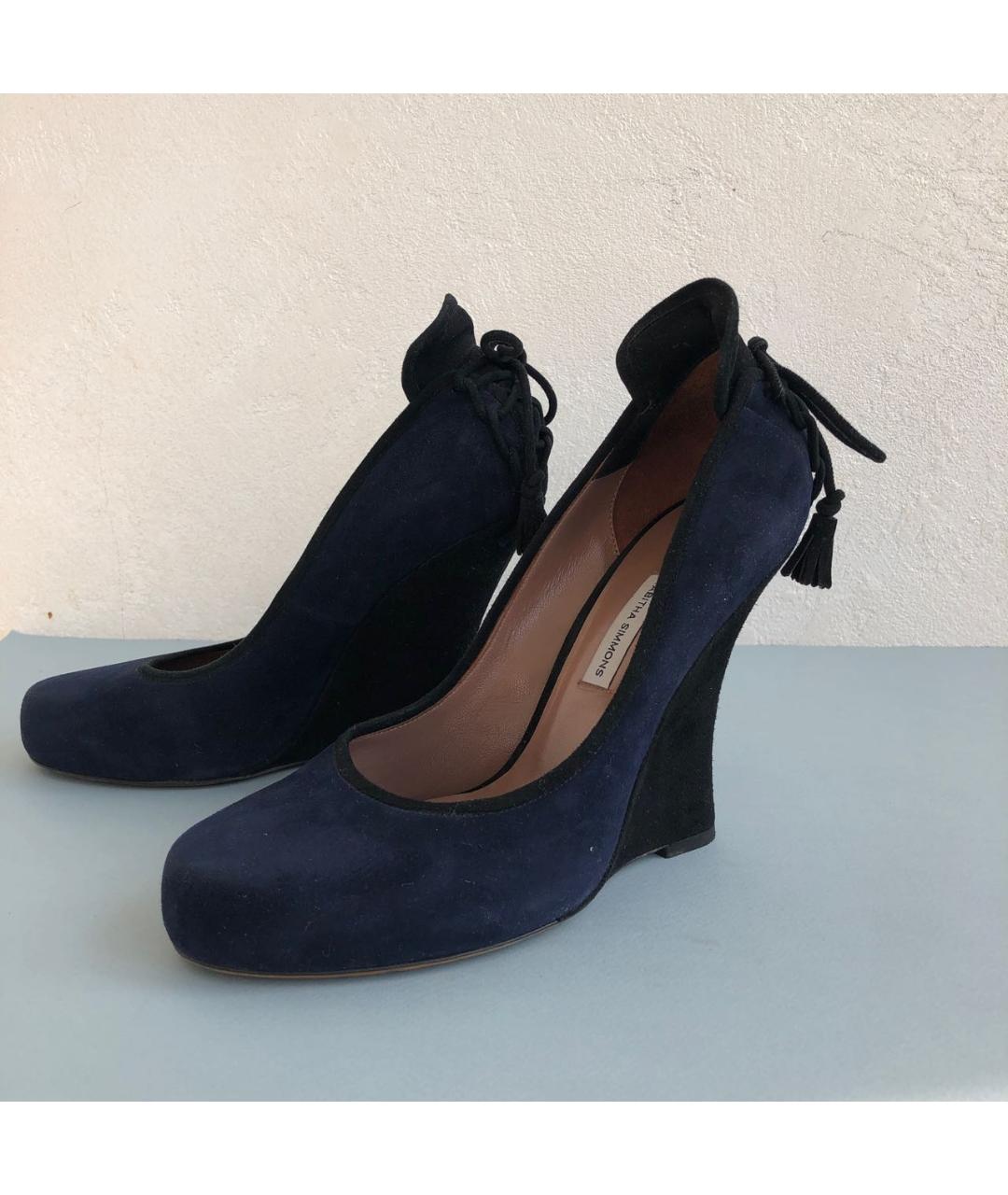 TABITHA SIMMONS Темно-синие замшевые туфли, фото 7