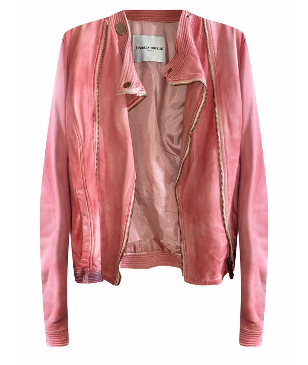 FRANKIE MORELLO Розовая кожаная куртка, фото 1