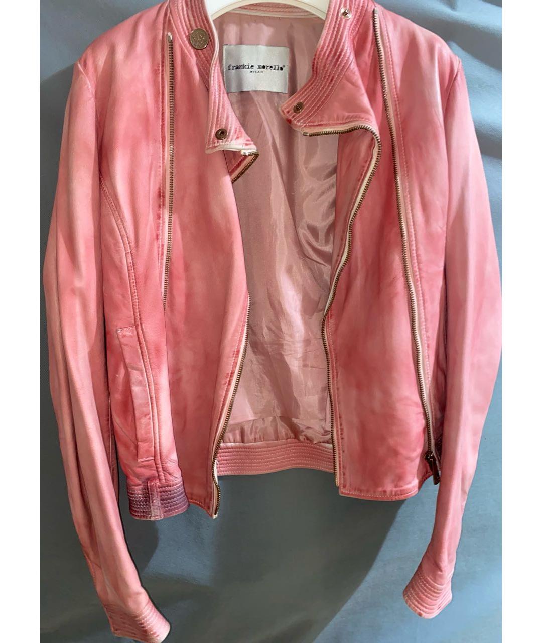 FRANKIE MORELLO Розовая кожаная куртка, фото 7