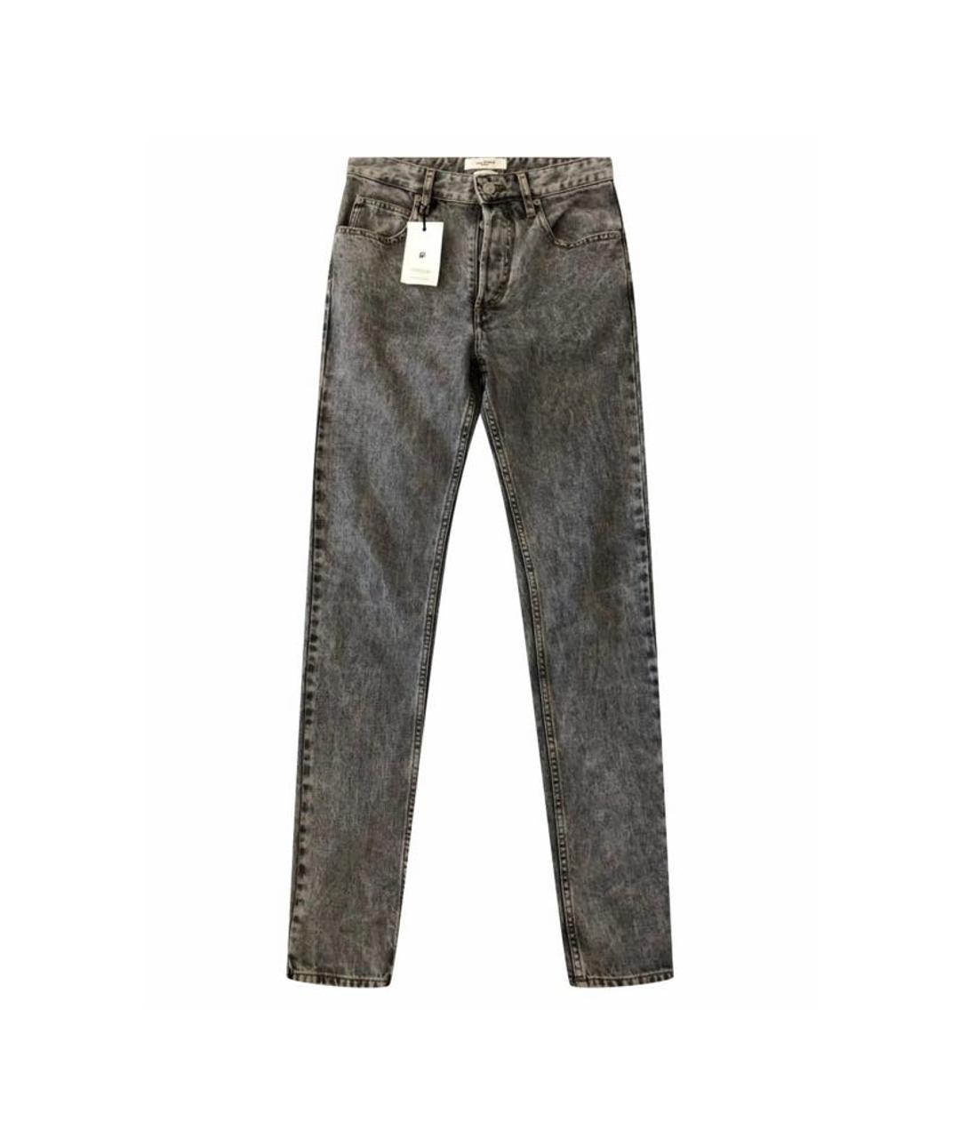 ISABEL MARANT ETOILE Серые хлопковые прямые джинсы, фото 1