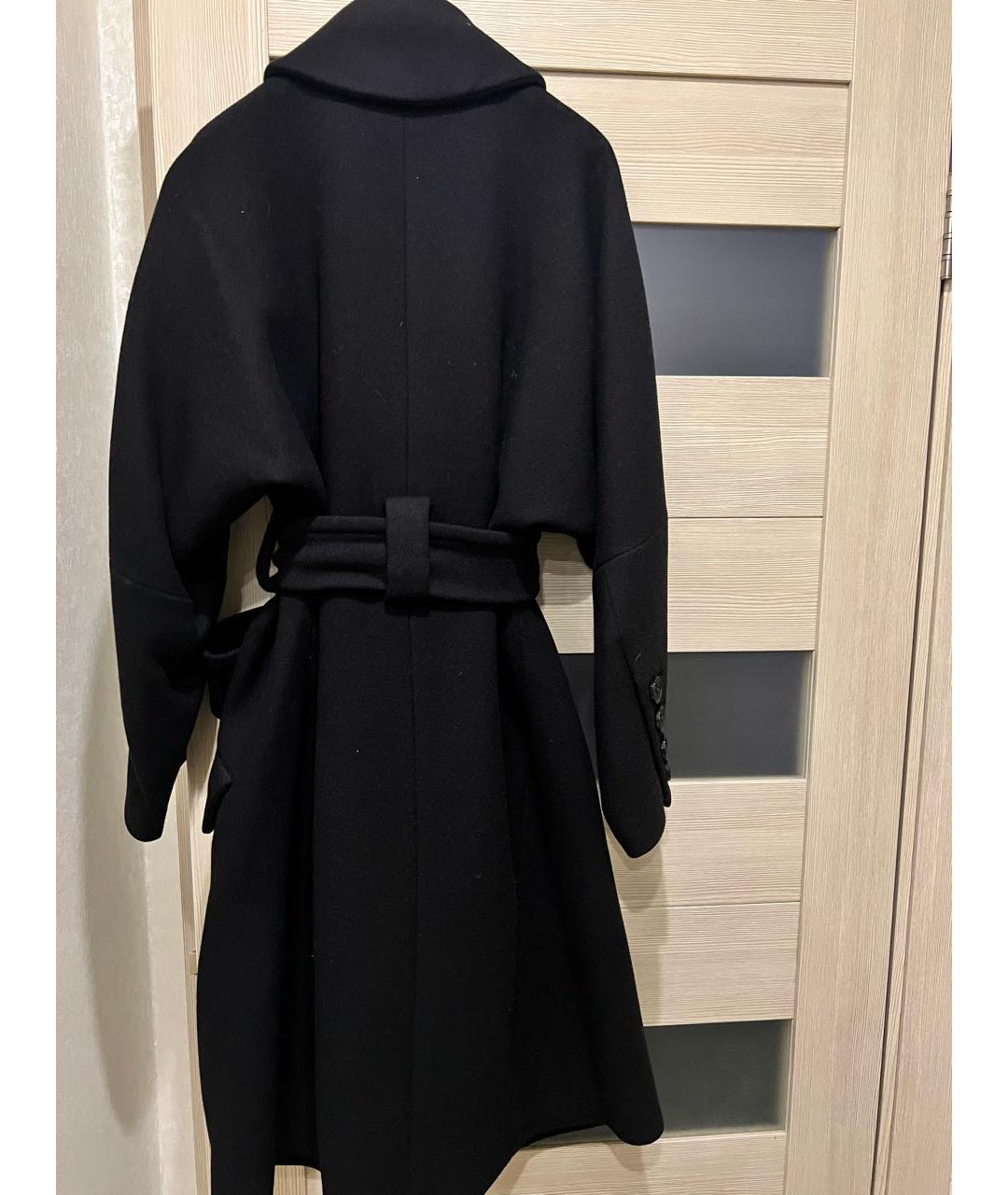 SONIA RYKIEL Черное шерстяное пальто, фото 3