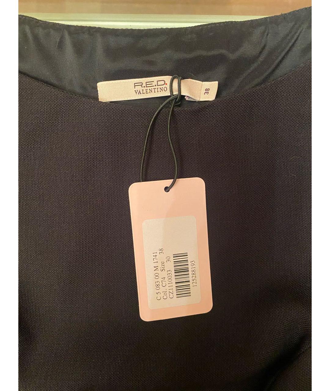 RED VALENTINO Черное платье, фото 4