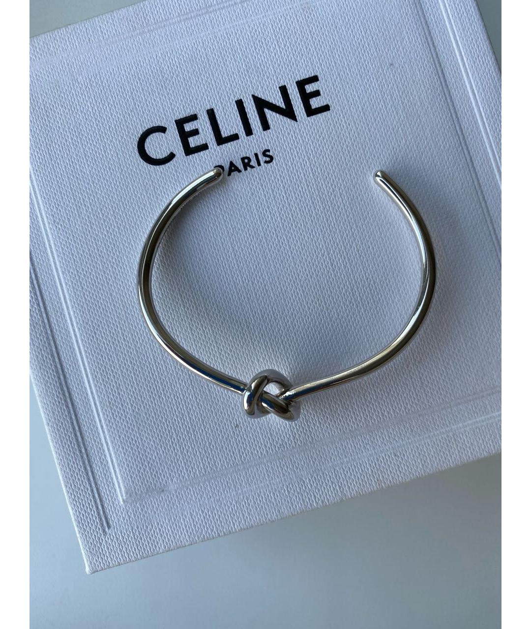 CELINE PRE-OWNED Серебрянный серебряный браслет, фото 3