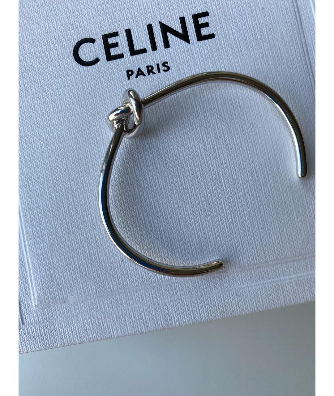 CELINE PRE-OWNED Серебрянный серебряный браслет, фото 5