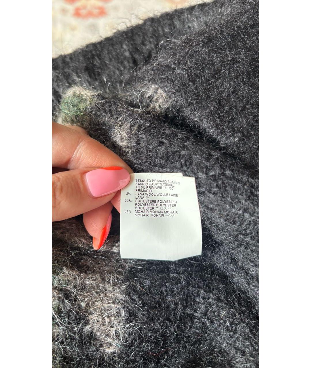 DSQUARED2 Серый полиэстеровый джемпер / свитер, фото 4