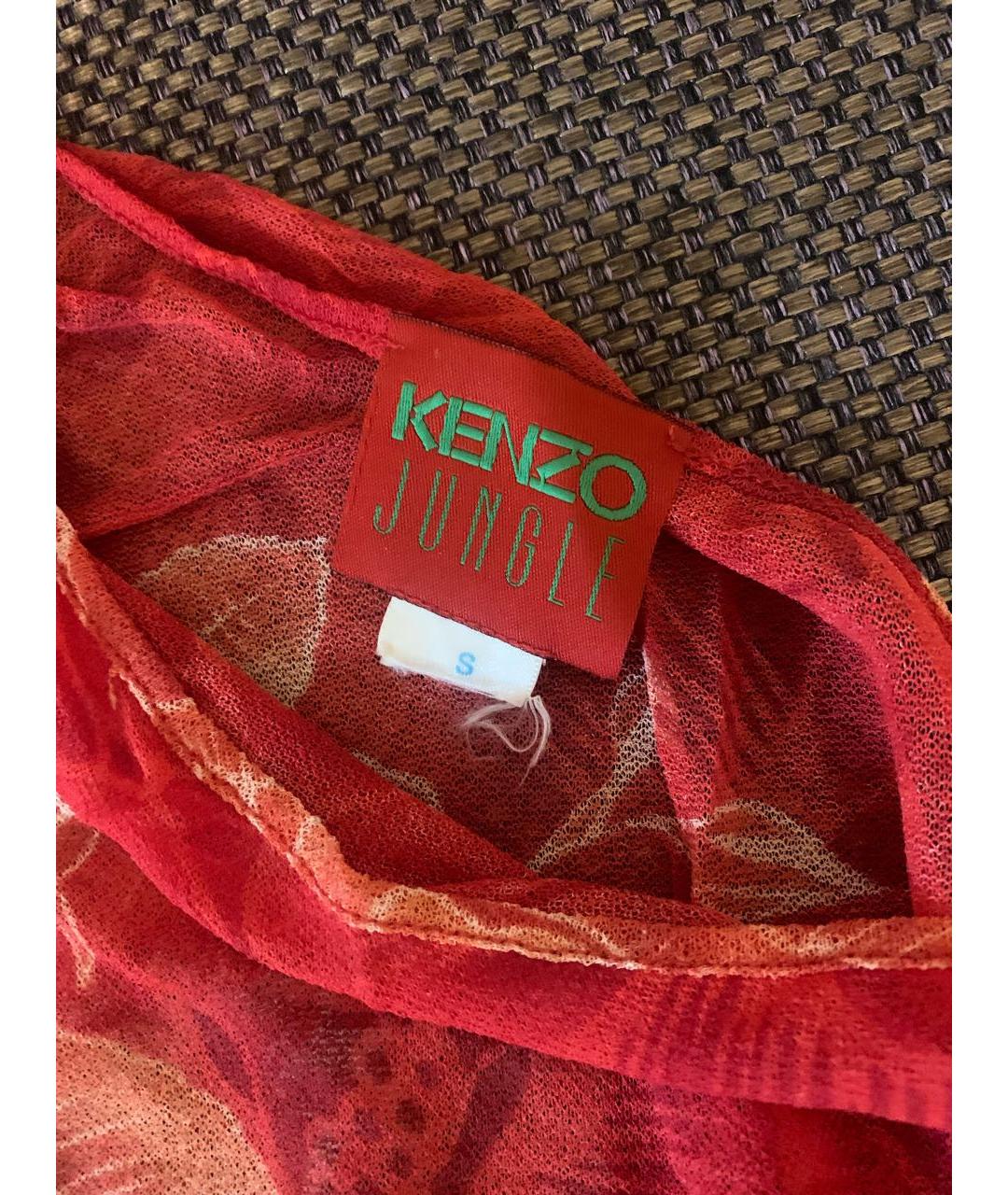 KENZO Красная блузы, фото 2