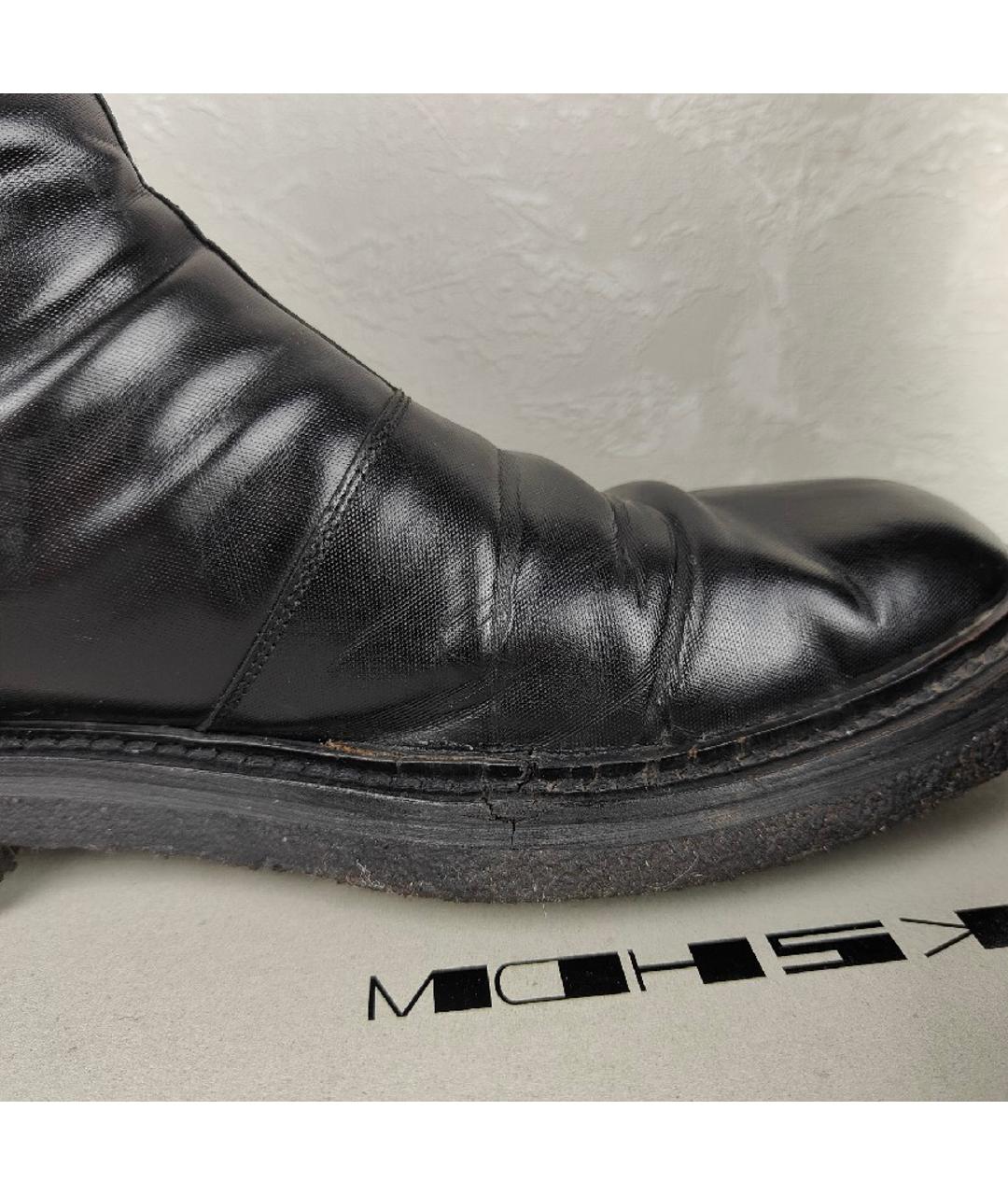DIOR HOMME Черные кожаные высокие ботинки, фото 7