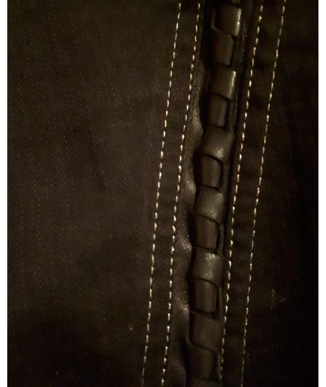 ANGELO MARANI Черная хлопко-эластановая юбка миди, фото 5