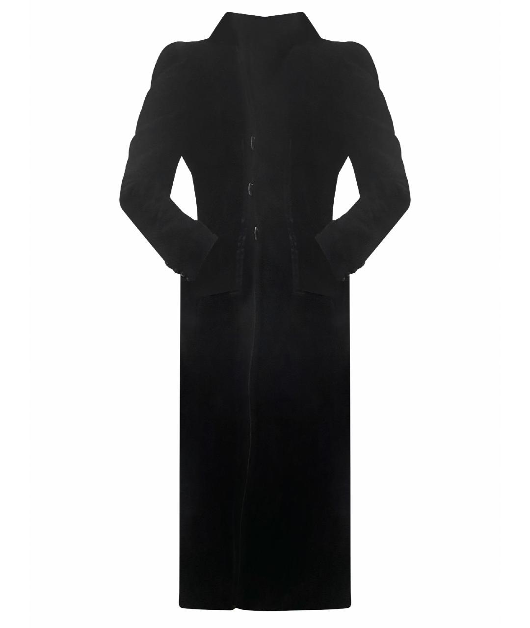 EMANUEL UNGARO Черное шерстяное пальто, фото 1