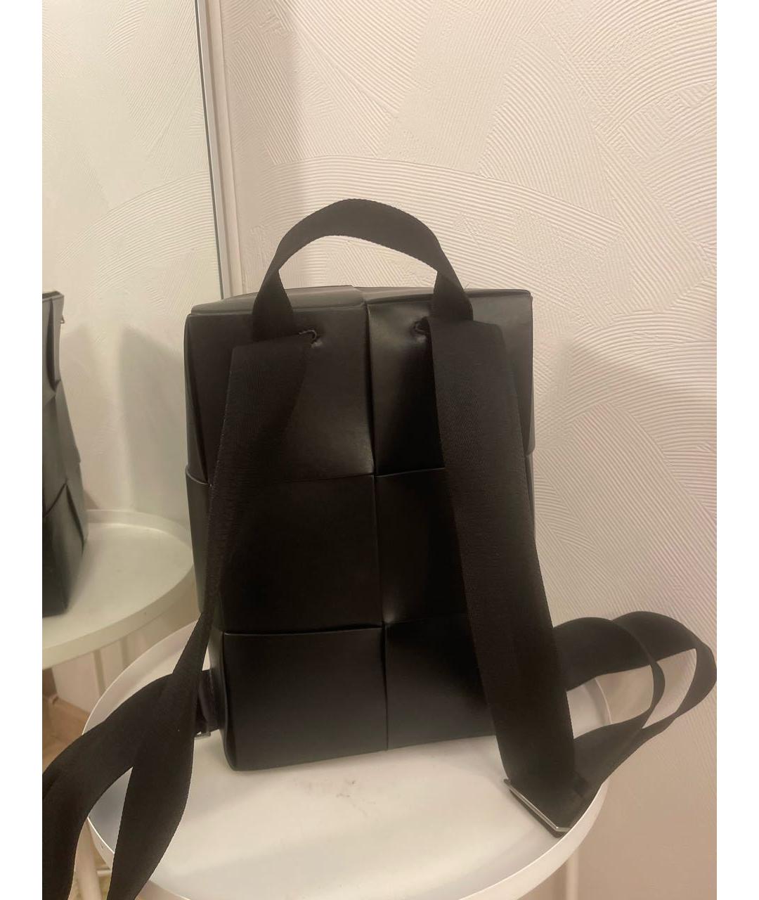 BOTTEGA VENETA Черный кожаный рюкзак, фото 2