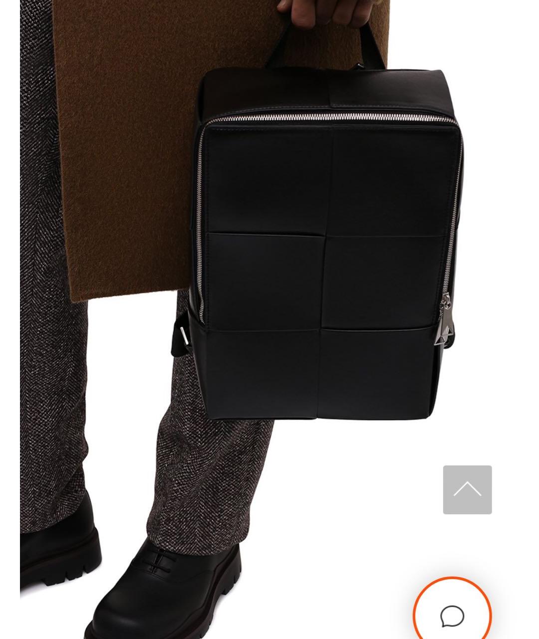 BOTTEGA VENETA Черный кожаный рюкзак, фото 7