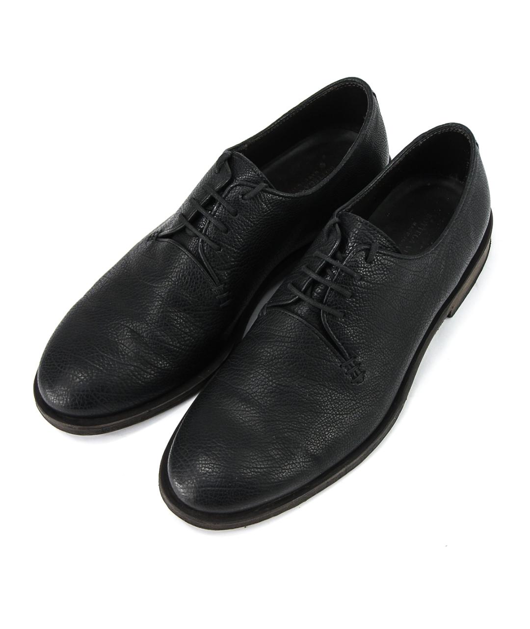 BOTTEGA VENETA Черные кожаные низкие ботинки, фото 3