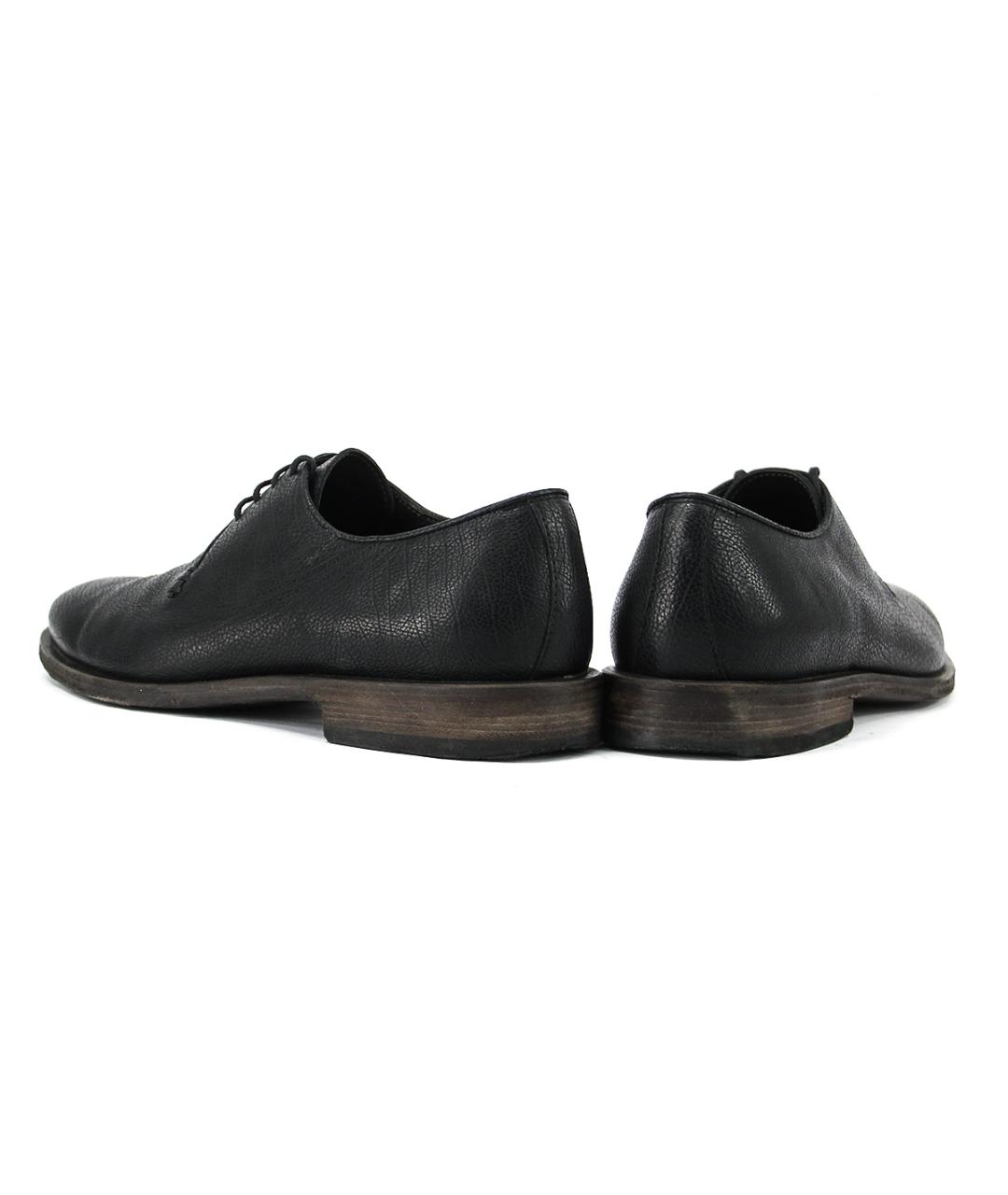 BOTTEGA VENETA Черные кожаные низкие ботинки, фото 5