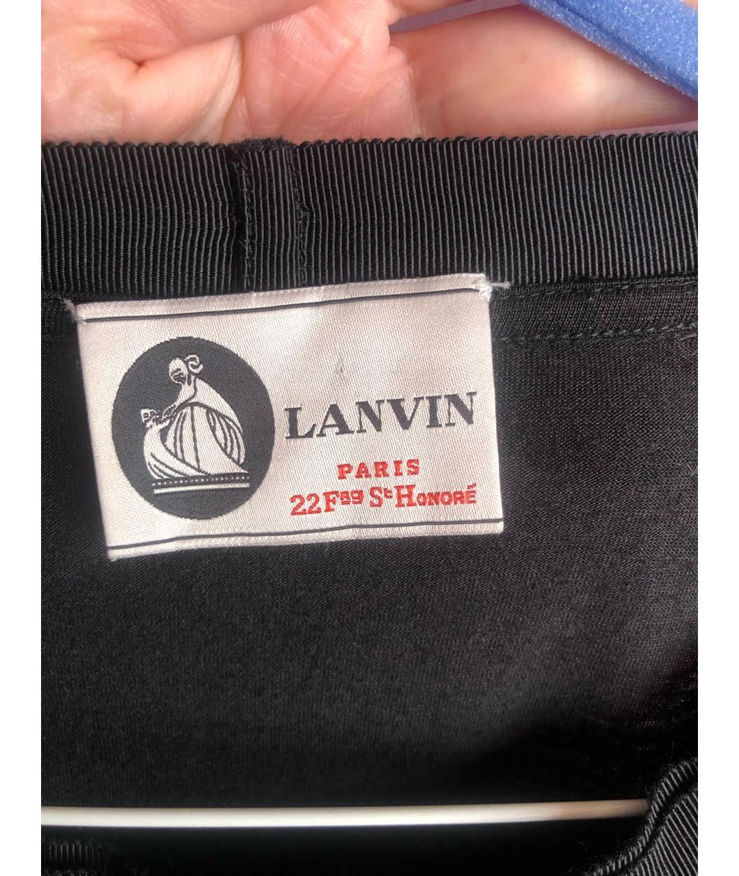 LANVIN Черное шерстяное платье, фото 4