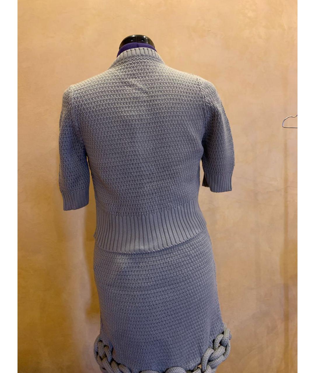 FENDI Серый хлопковый костюм с юбками, фото 6