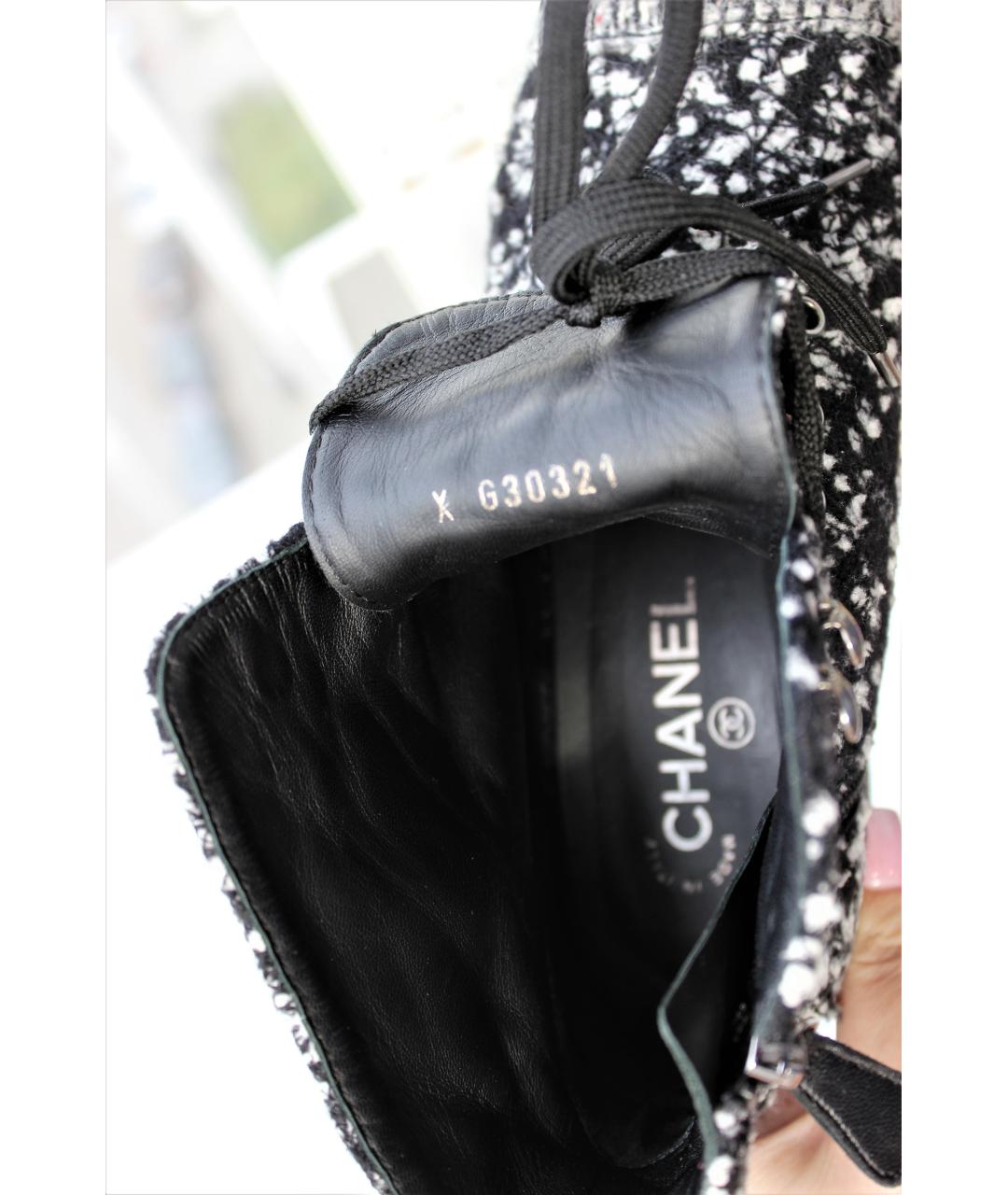 CHANEL Мульти текстильные ботинки, фото 9