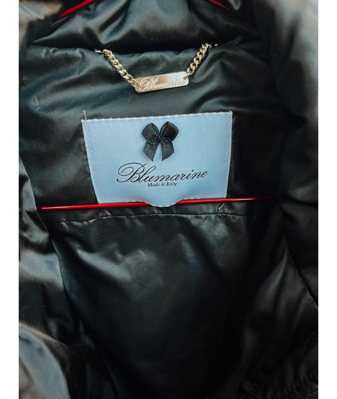 BLUMARINE Черная полиэстеровая куртка, фото 2