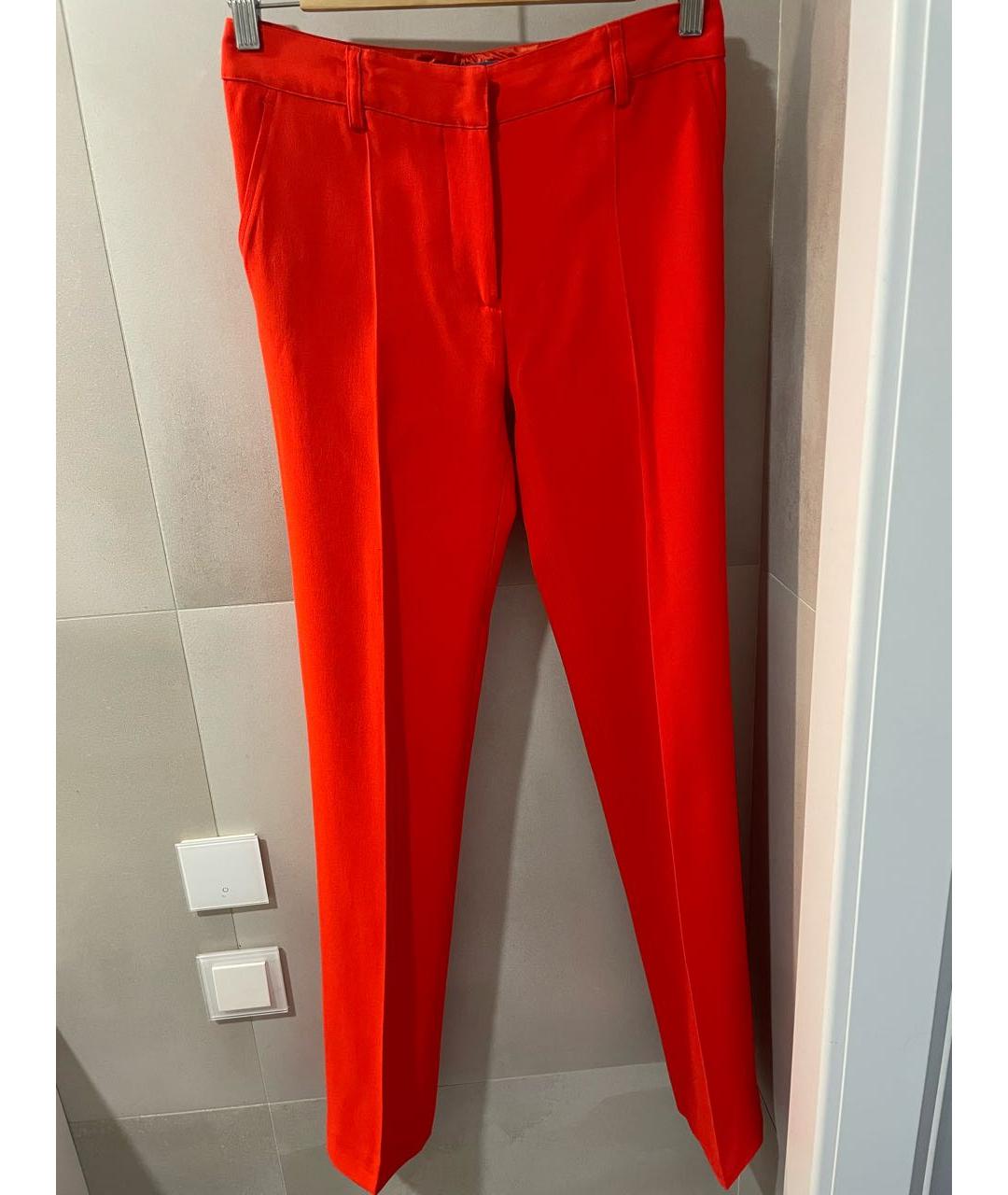 EMANUEL UNGARO Красные ацетатные брюки узкие, фото 5