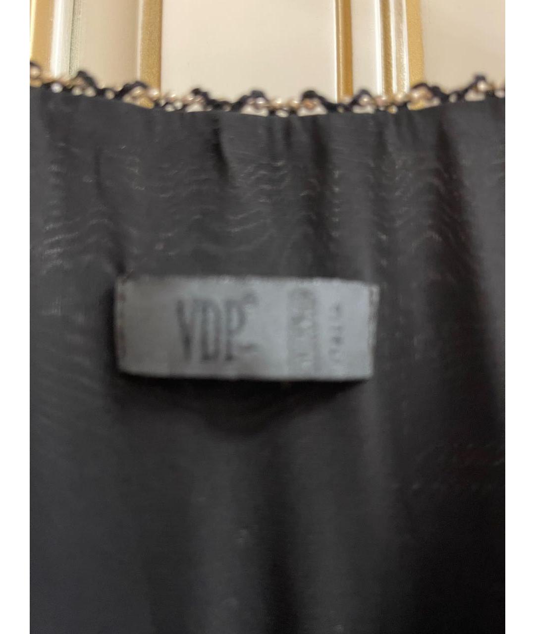 VDP Черная вискозная блузы, фото 3