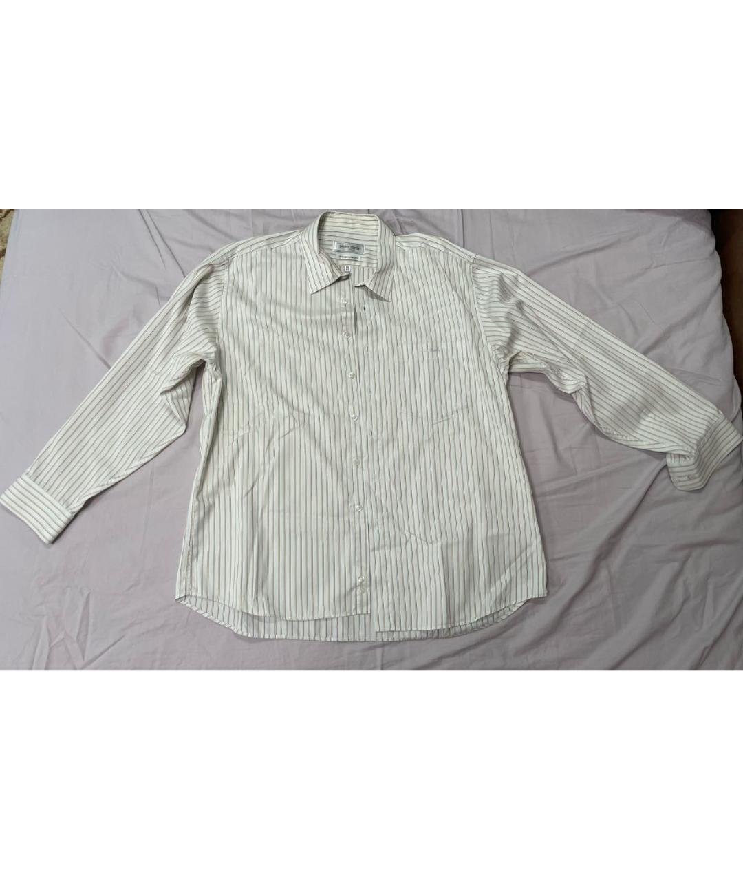 PIERRE CARDIN Бежевая хлопковая классическая рубашка, фото 4