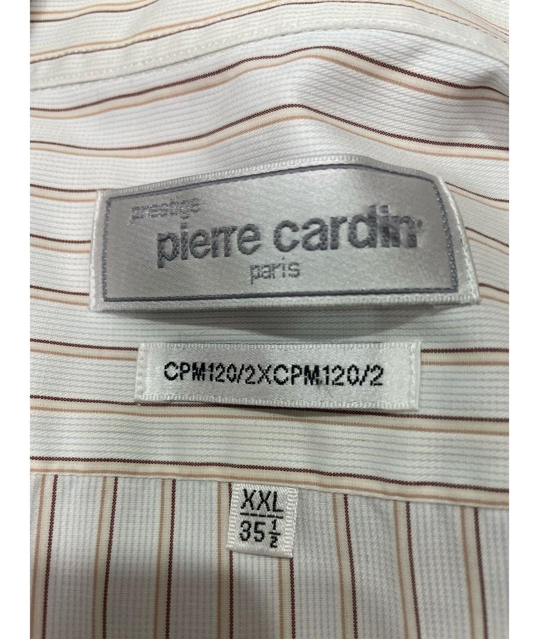 PIERRE CARDIN Бежевая хлопковая классическая рубашка, фото 3