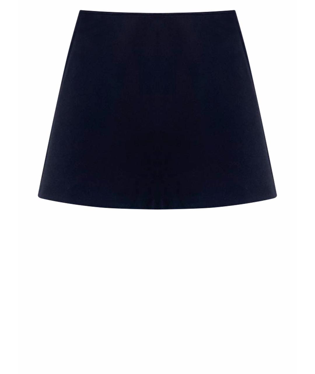 MAX&CO Темно-синяя полиэстеровая юбка мини, фото 1