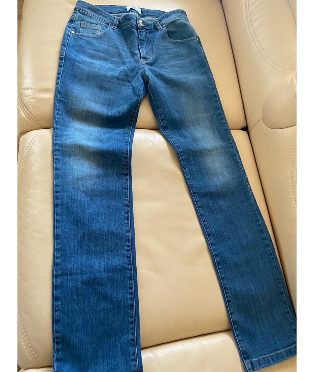 YOUNG VERSACE Голубые деним детские джинсы, фото 4