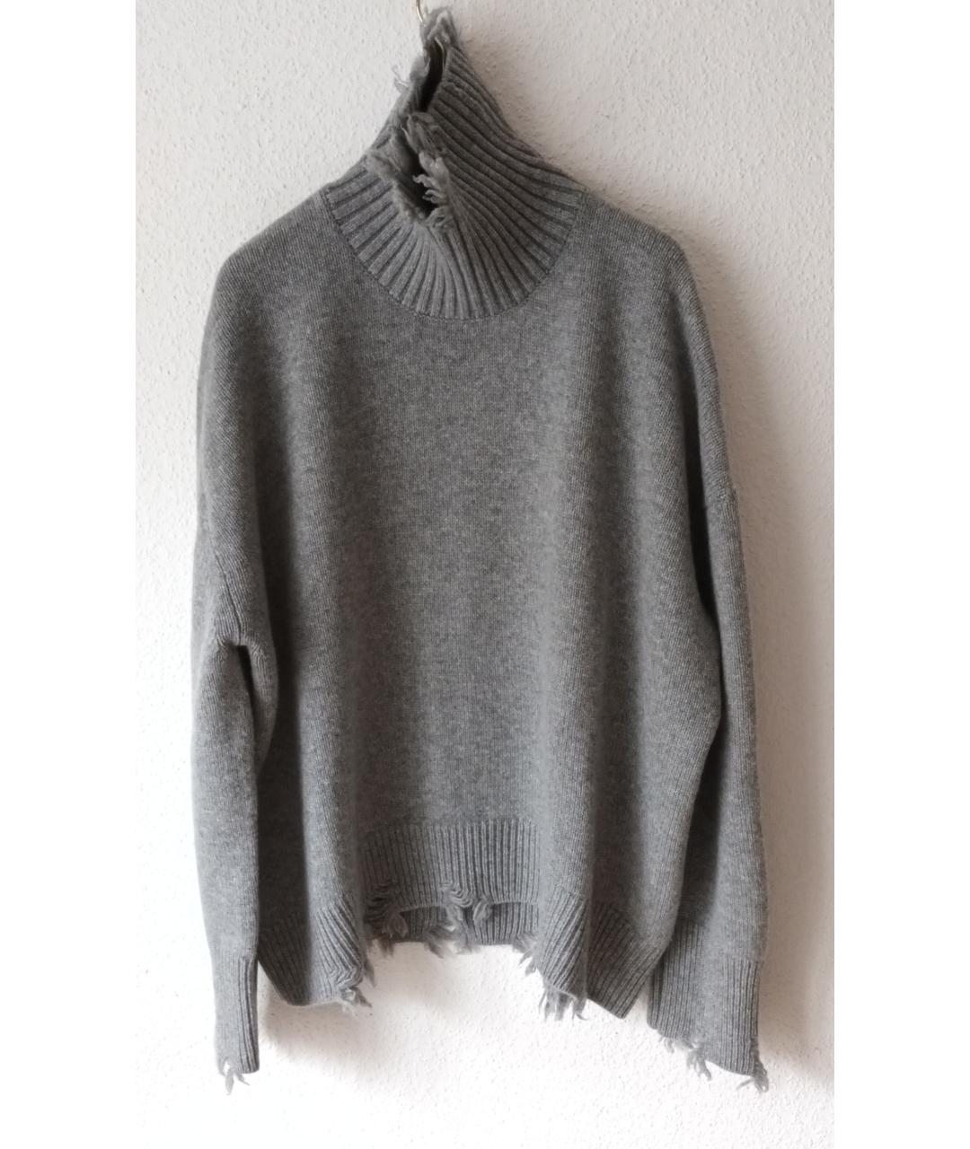 ADDICTED Серый кашемировый джемпер / свитер, фото 3