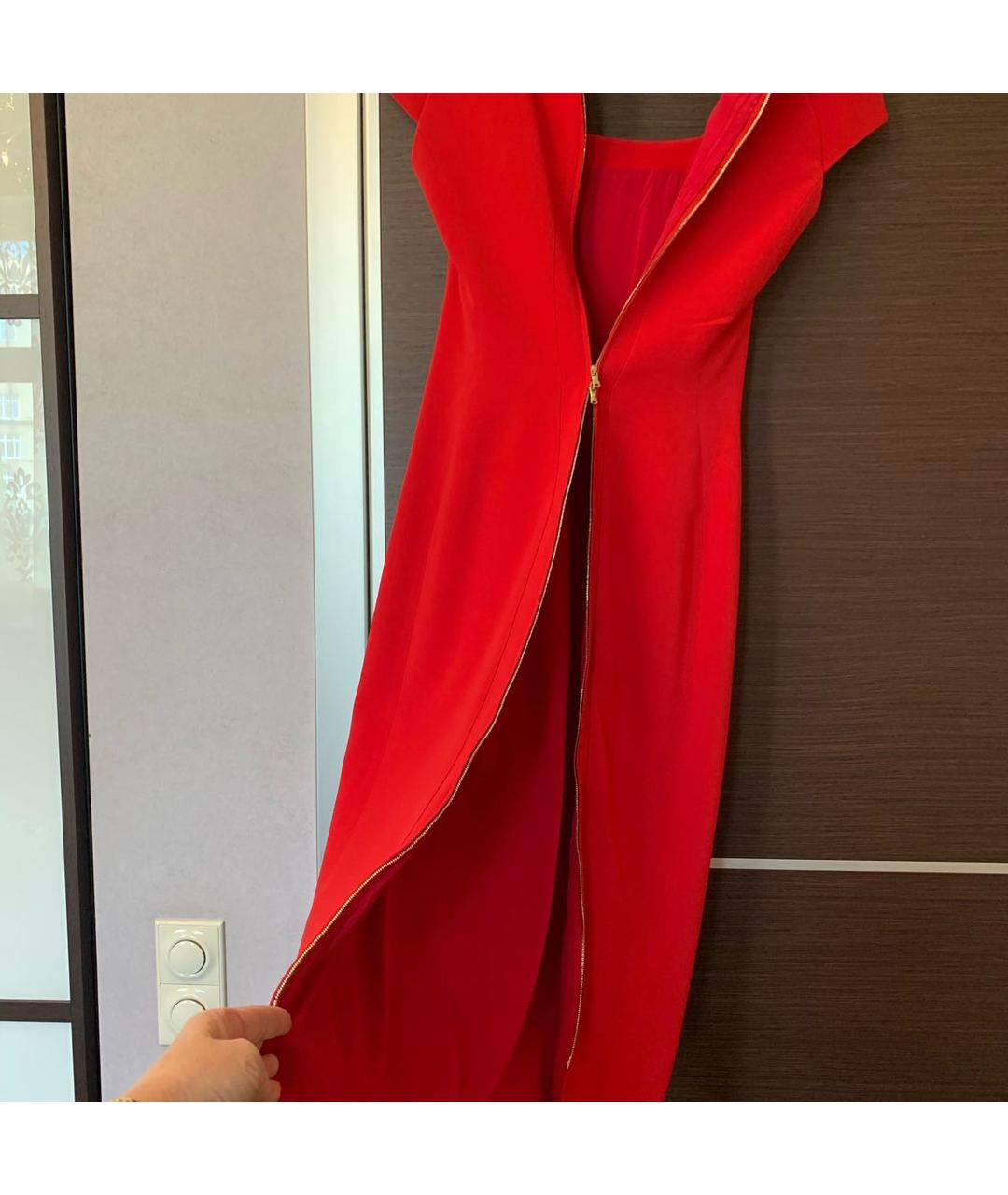ANTONIO BERARDI Красное креповое повседневное платье, фото 4
